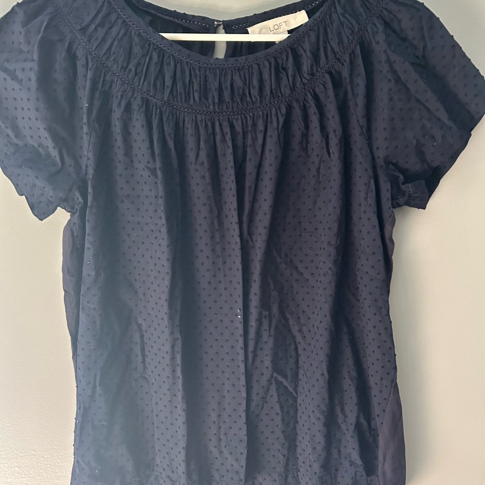 LOFT Women's Dark Blue Blouse
